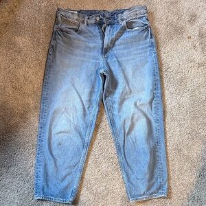 gap high rise barrel jeans size 30